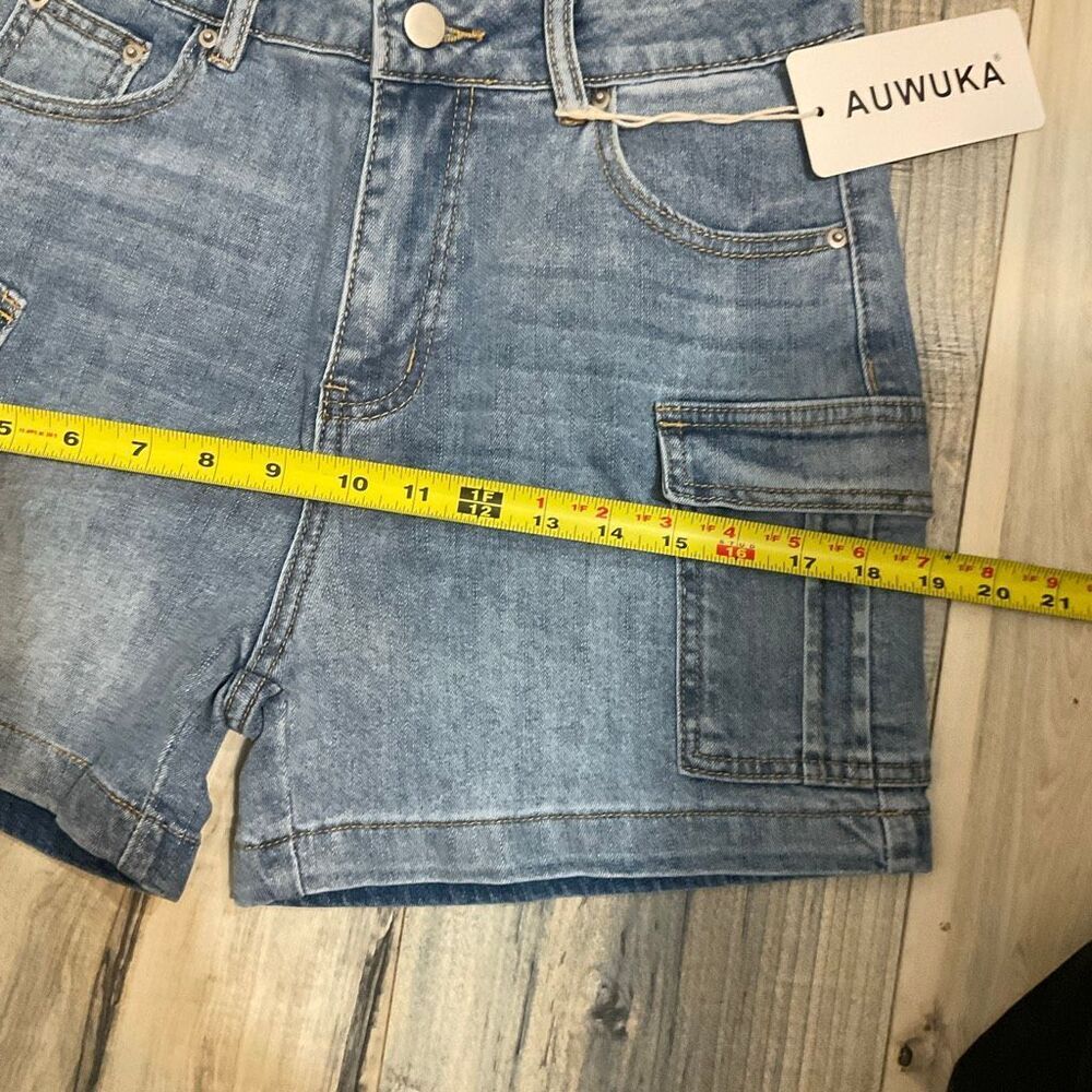 Auwuka women’s cargo jean shorts size 2 - Picture 7 of 7